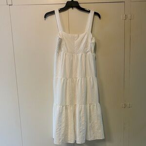 White Tiered Dress